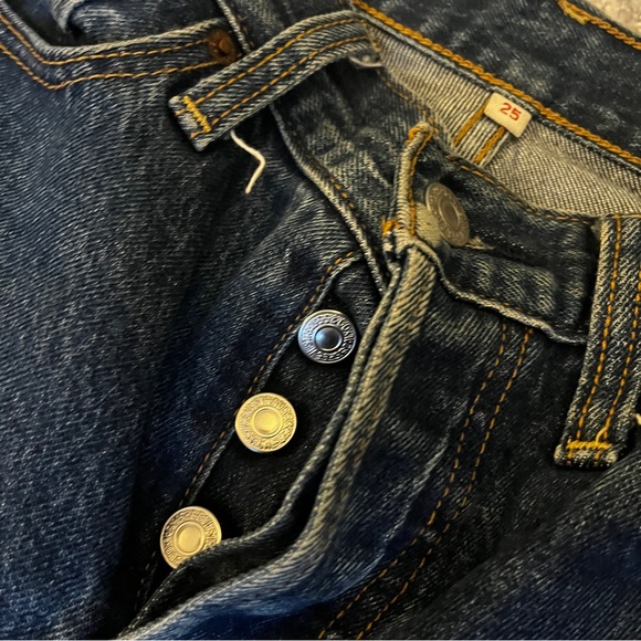 Levi's womens Dark Blue Straight Jeans - Picture 9 of 14